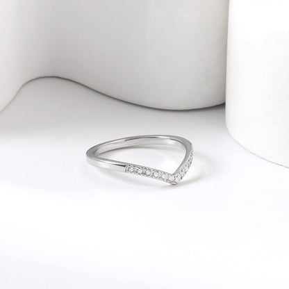 Fashion new micro-set zirconia ring heart shaped with light luxury temperament ring asonjewelry