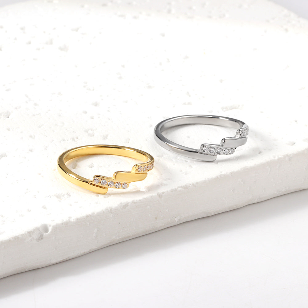 A beautifully designed ring with small round diamonds. asonjewelry