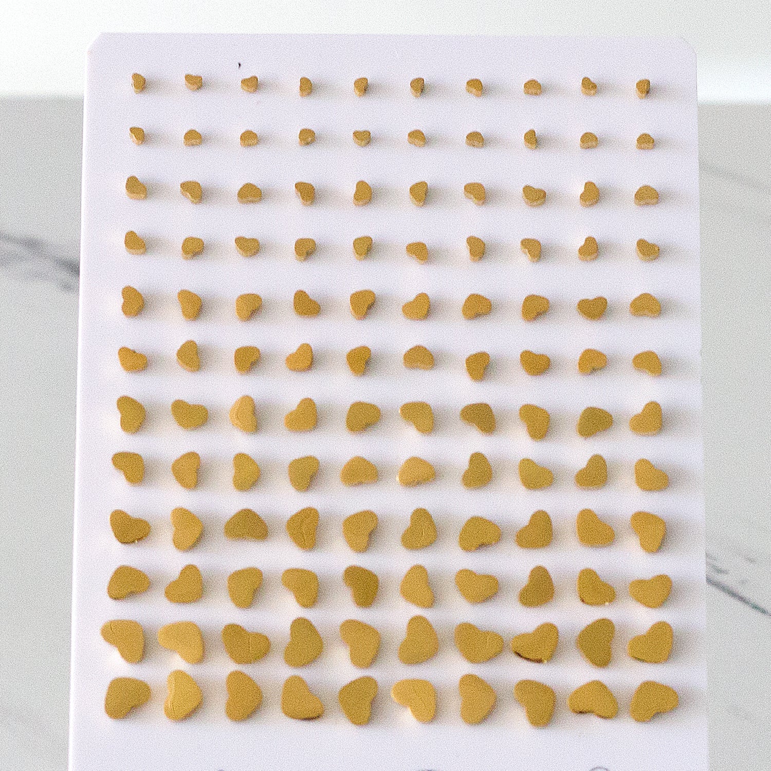 3mm-8mm Card Holder Heart Steel/Gold/Rose Gold/Black Round Cut/Frosted Stud Earrings asonjewelry