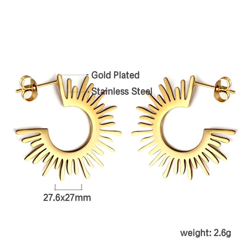 The latest models of gold Earrings fall sense C Earrings asonjewelry