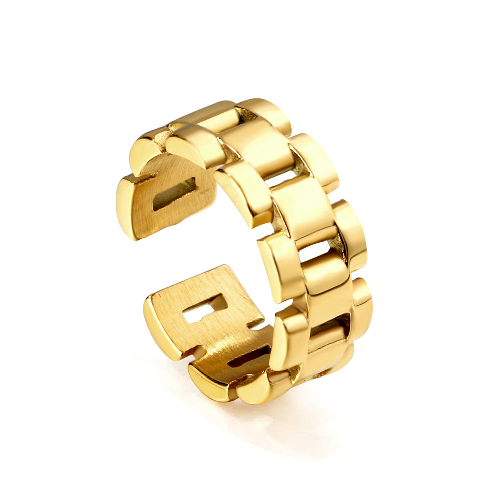 ASON Polished Watch Bracelet Ring asonjewelry
