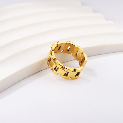 ASON Polished Watch Bracelet Ring asonjewelry