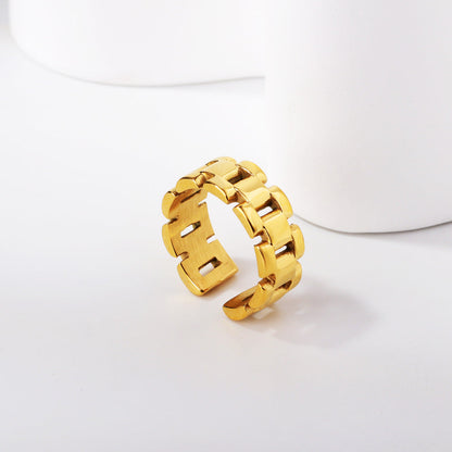 ASON Polished Watch Bracelet Ring asonjewelry
