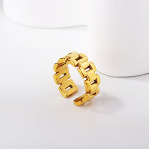 ASON Polished Watch Bracelet Ring