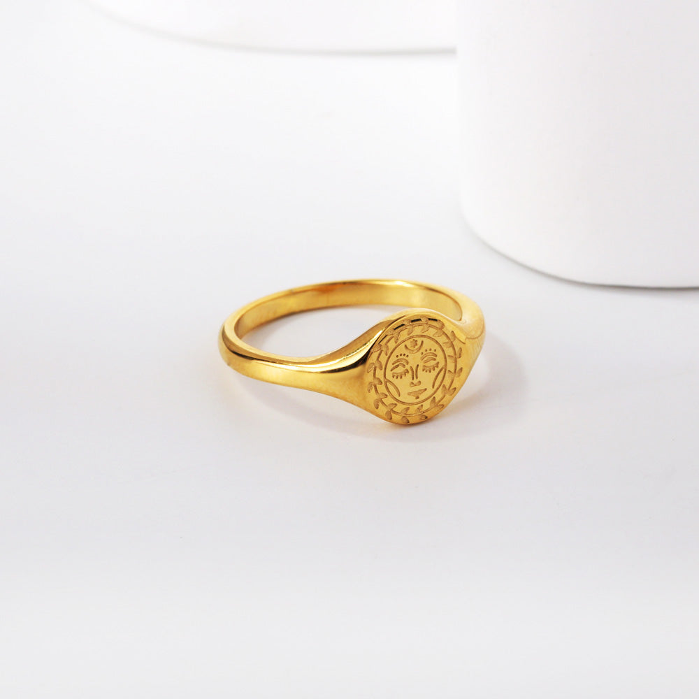 ASON Religion Face Image Ring asonjewelry