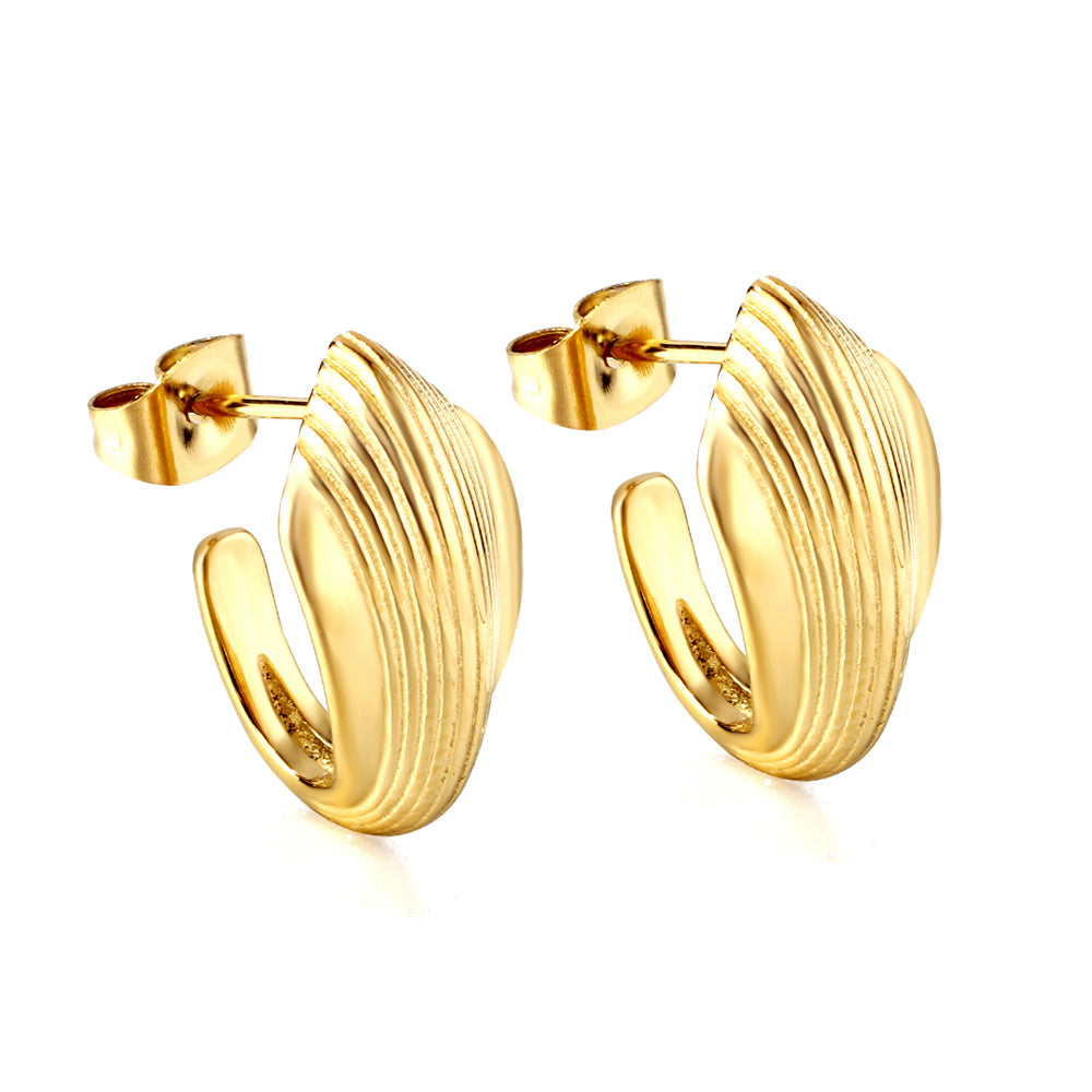 Open oval earring buckle 10*13*18mm asonjewelry