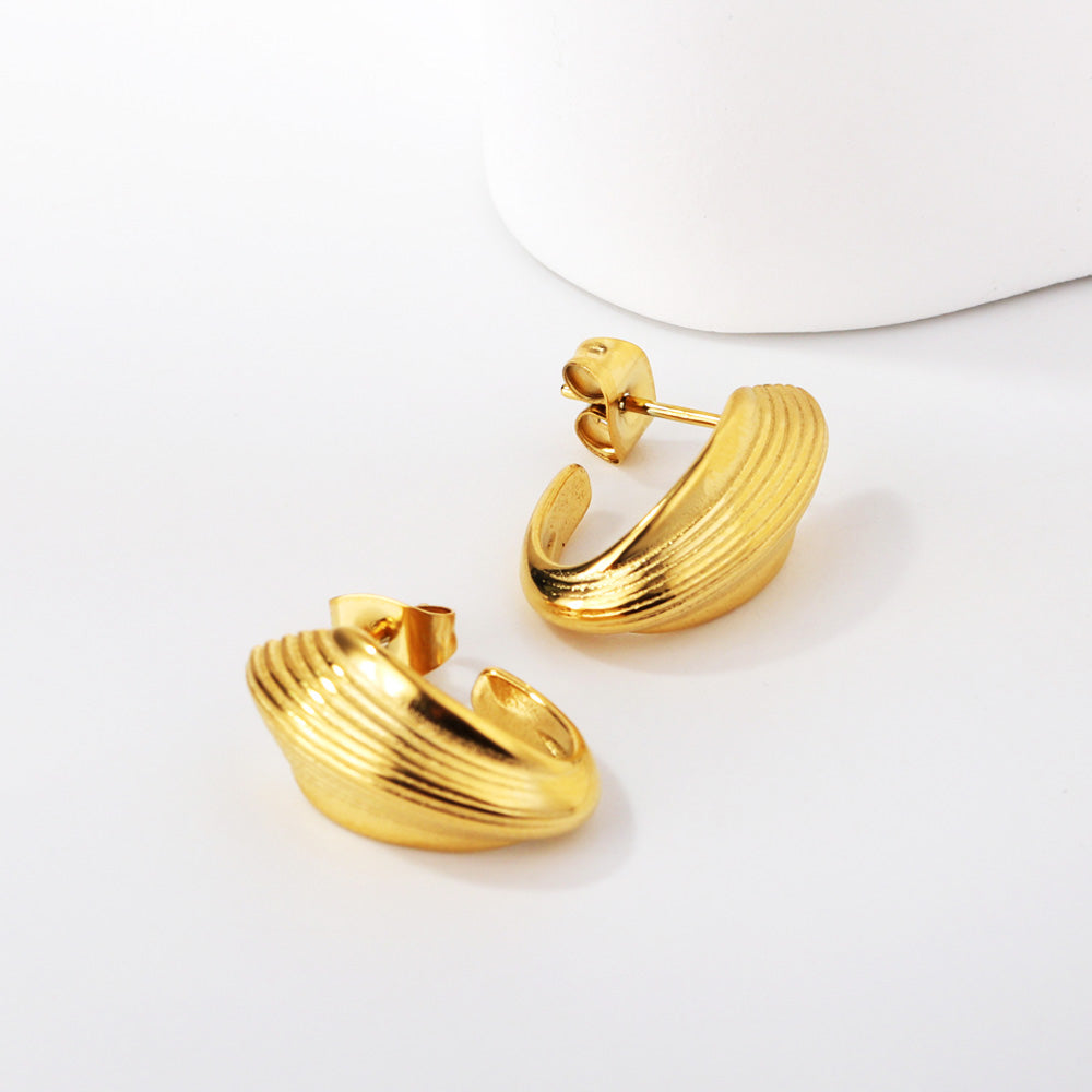 Open oval earring buckle 10*13*18mm asonjewelry