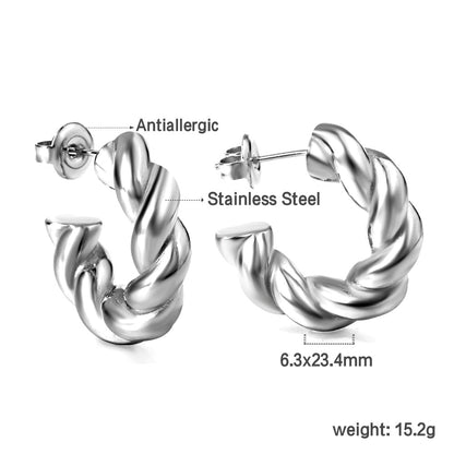 Open semicircle ear buckle 6.5*23mm asonjewelry