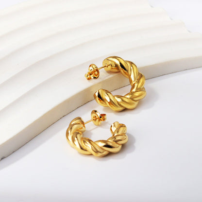 Open semicircle ear buckle 6.5*23mm asonjewelry
