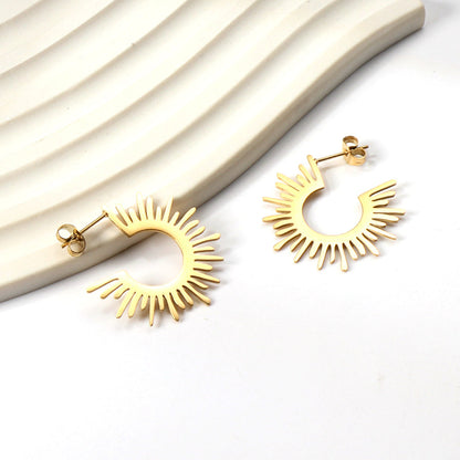 The latest models of gold Earrings fall sense C Earrings asonjewelry