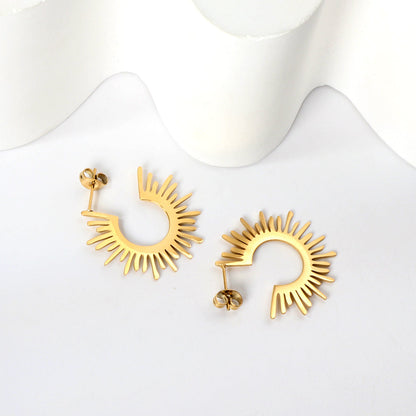 The latest models of gold Earrings fall sense C Earrings asonjewelry
