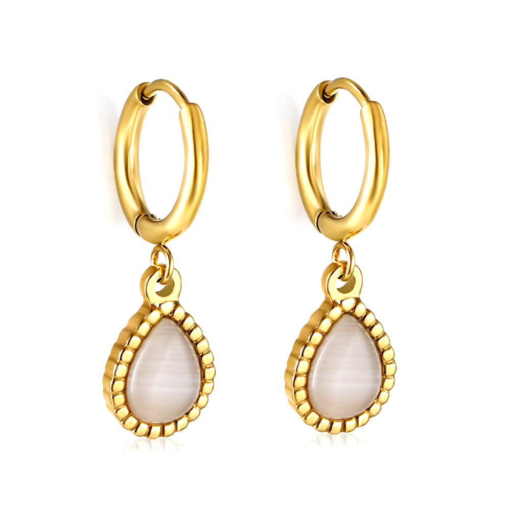 1.5x13.5mm Round drop earrings with white zirconia asonjewelry