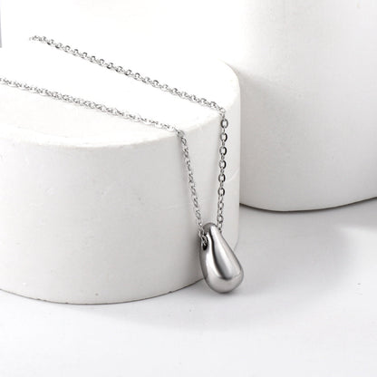 Water drop pendant necklace 40+5cm asonjewelry