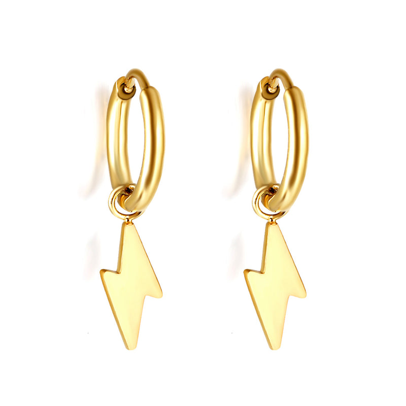 1.6x11mm Round & Lightning Earrings Dangle