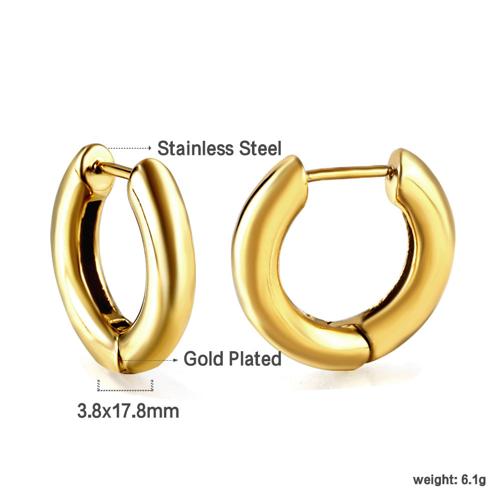 Gold ear clasp 4*18mm asonjewelry