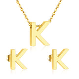 Steel/Gold Cut Letters Set without Diamonds A-Z