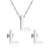 Steel/Gold Cut Letters Set without Diamonds A-Z