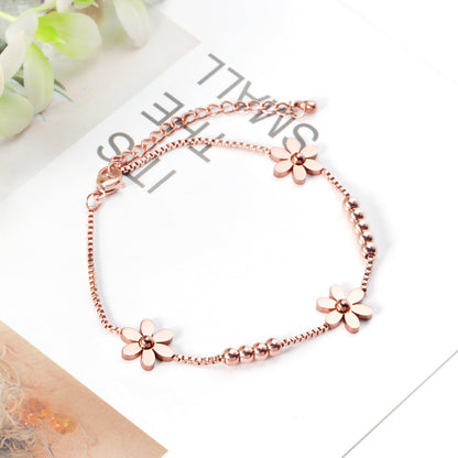 Rose Gold Accessories Soft Bracelet 22+5cm asonjewelry