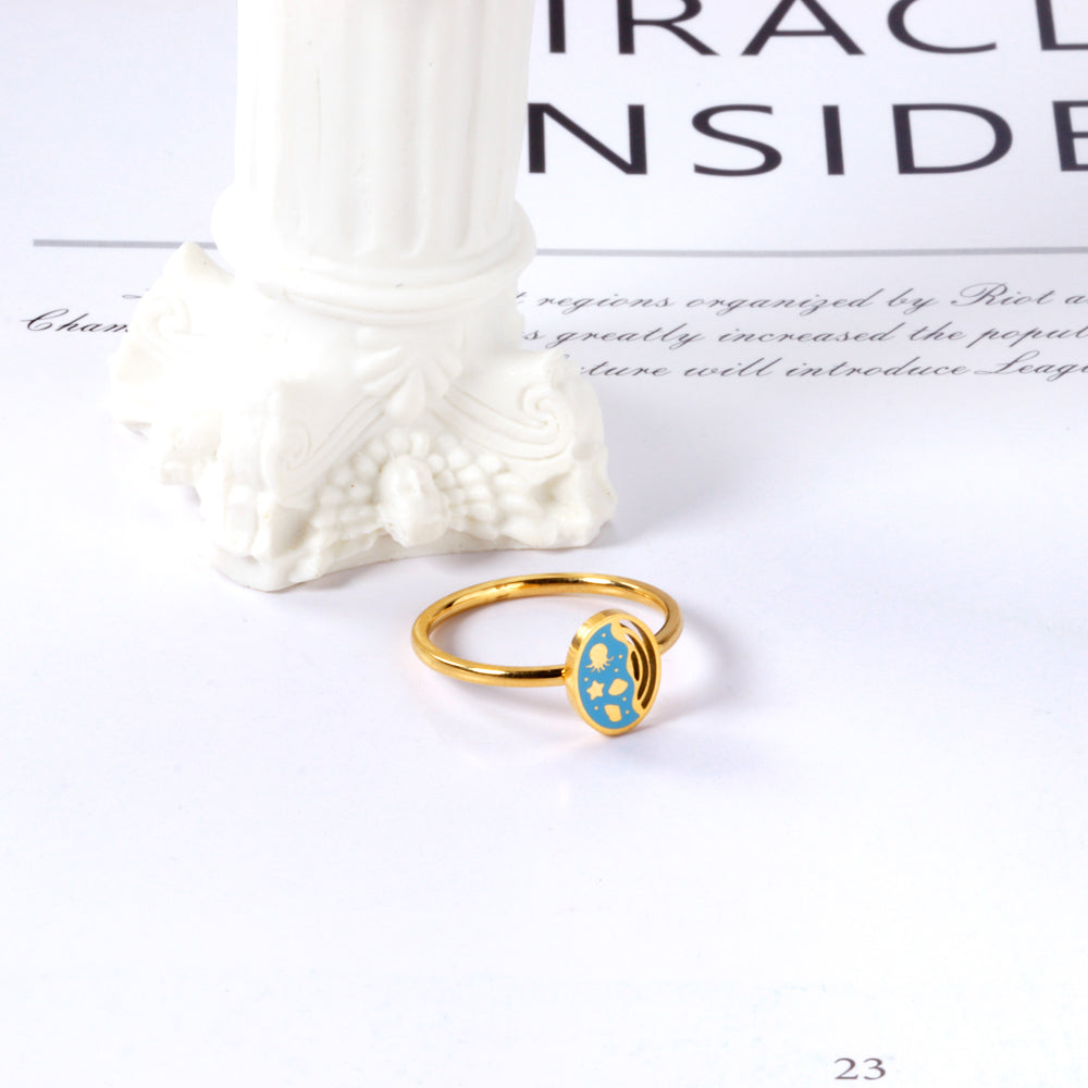 Explosive cartoon children's rings fun anti-pressure jewelry cute jewelry rings asonjewelry