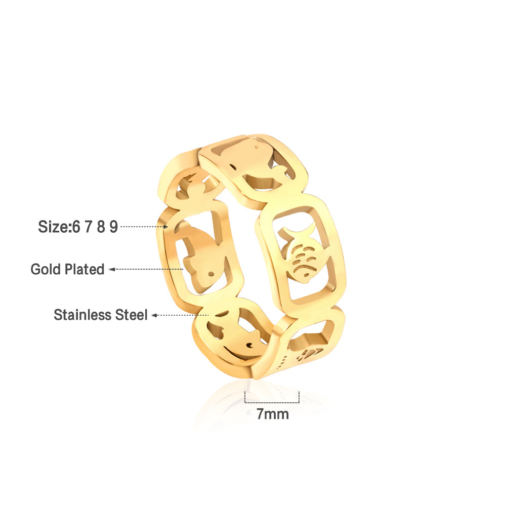 Wholesale Hundreds of temperament rings without color fading asonjewelry