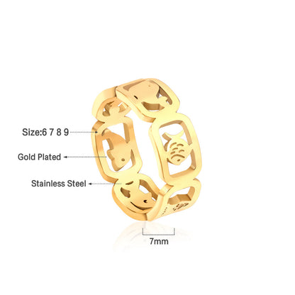 Wholesale Hundreds of temperament rings without color fading asonjewelry