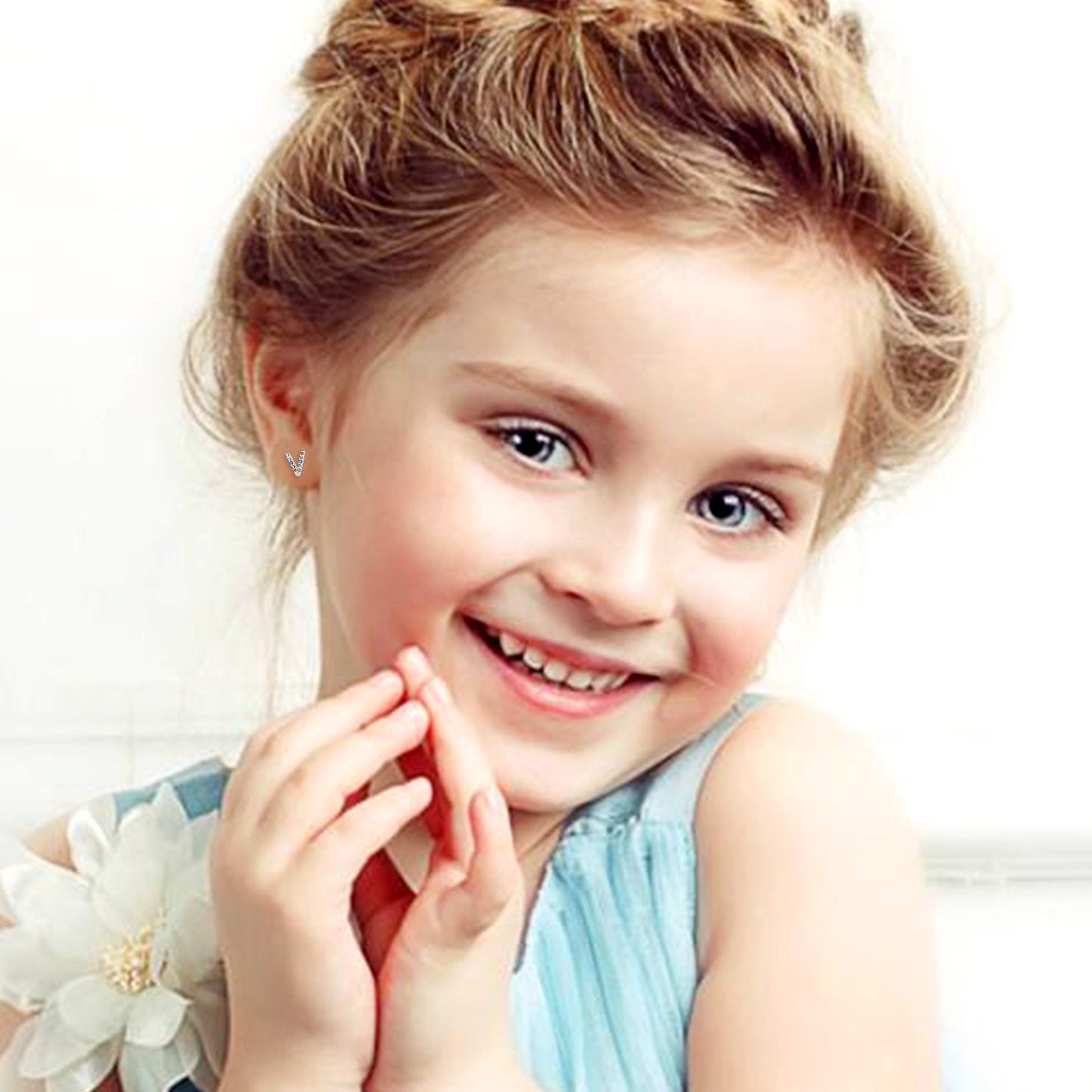 12 pairs Steel/Gold Monogram Screwback Earrings A-Z asonjewelry