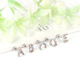 12 pairs Steel/Gold Monogram Screwback Earrings A-Z