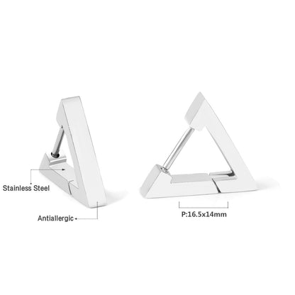 Triangle earrings without drill 16.5*14mm asonjewelry