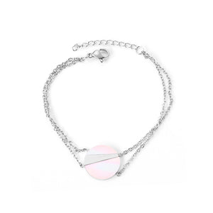 14K Gold & Steel Accessory Soft Bracelet 17+3cm