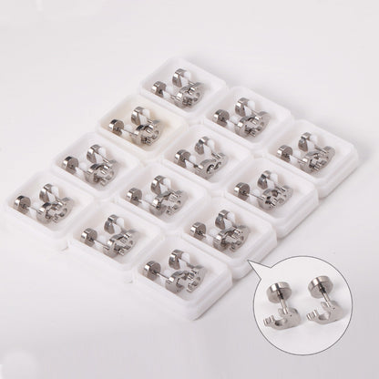 12 pairs Dolphin Shape Steel Goldtone Screwback Stud Earrings asonjewelry