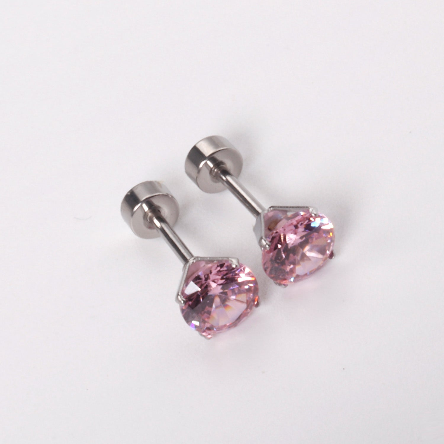 12 pairs 3mm/5mm/6mm gold/steel four-grip round mixing screw plugs asonjewelry