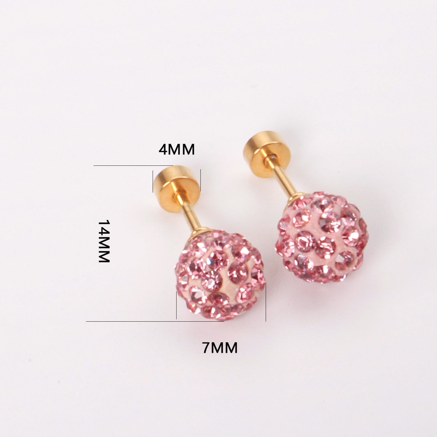 4mm/6mm/8mm Gold/Steel Shambhala Mixed Color Plugs asonjewelry