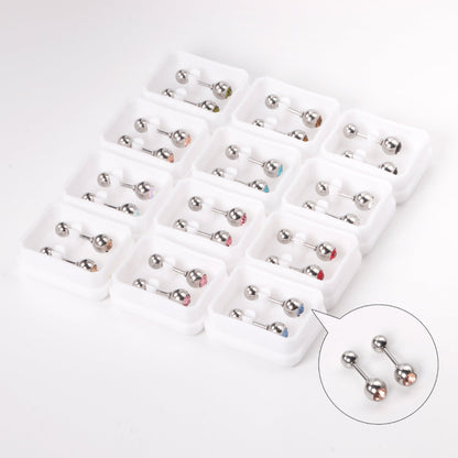 5mm steel/golden steel ball mixing drill plugs asonjewelry