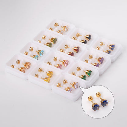 3mm/6mm Steel/Gold Round Mixed Drill Plugs asonjewelry