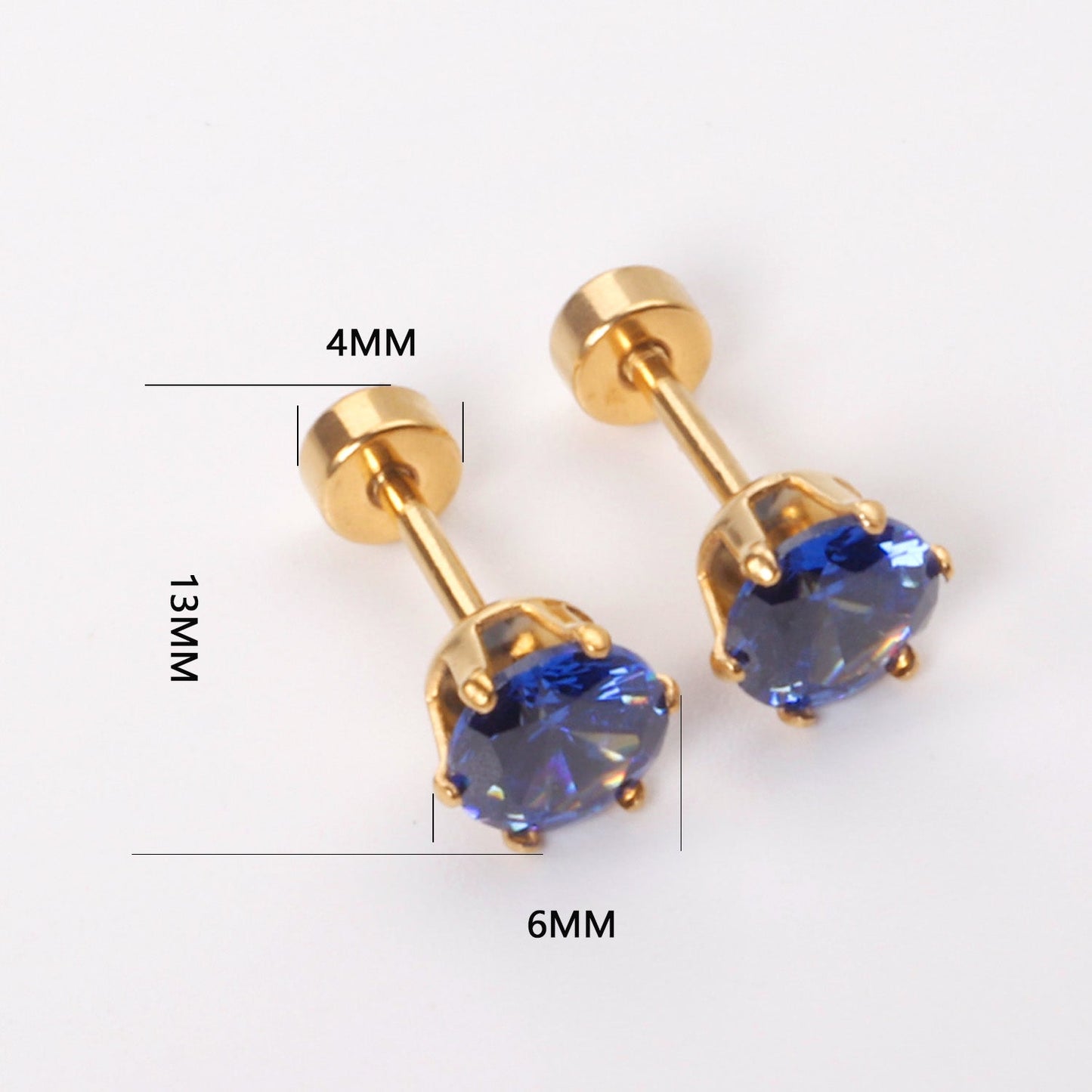 3mm/6mm Steel/Gold Round Mixed Drill Plugs asonjewelry