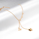 5 butterfly accessories pendant necklace 45+5cm