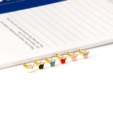 12 pairs 4mm round cake +8*7mm crown mix 6 colors studs steel/golden