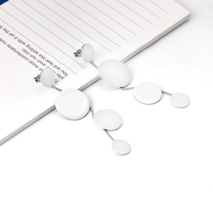 12+22+18+12mm round glossy earrings asonjewelry