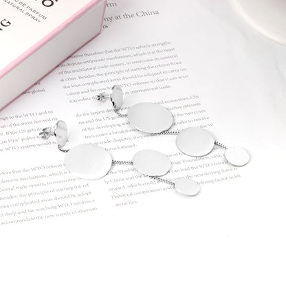 12+22+18+12mm round glossy earrings asonjewelry