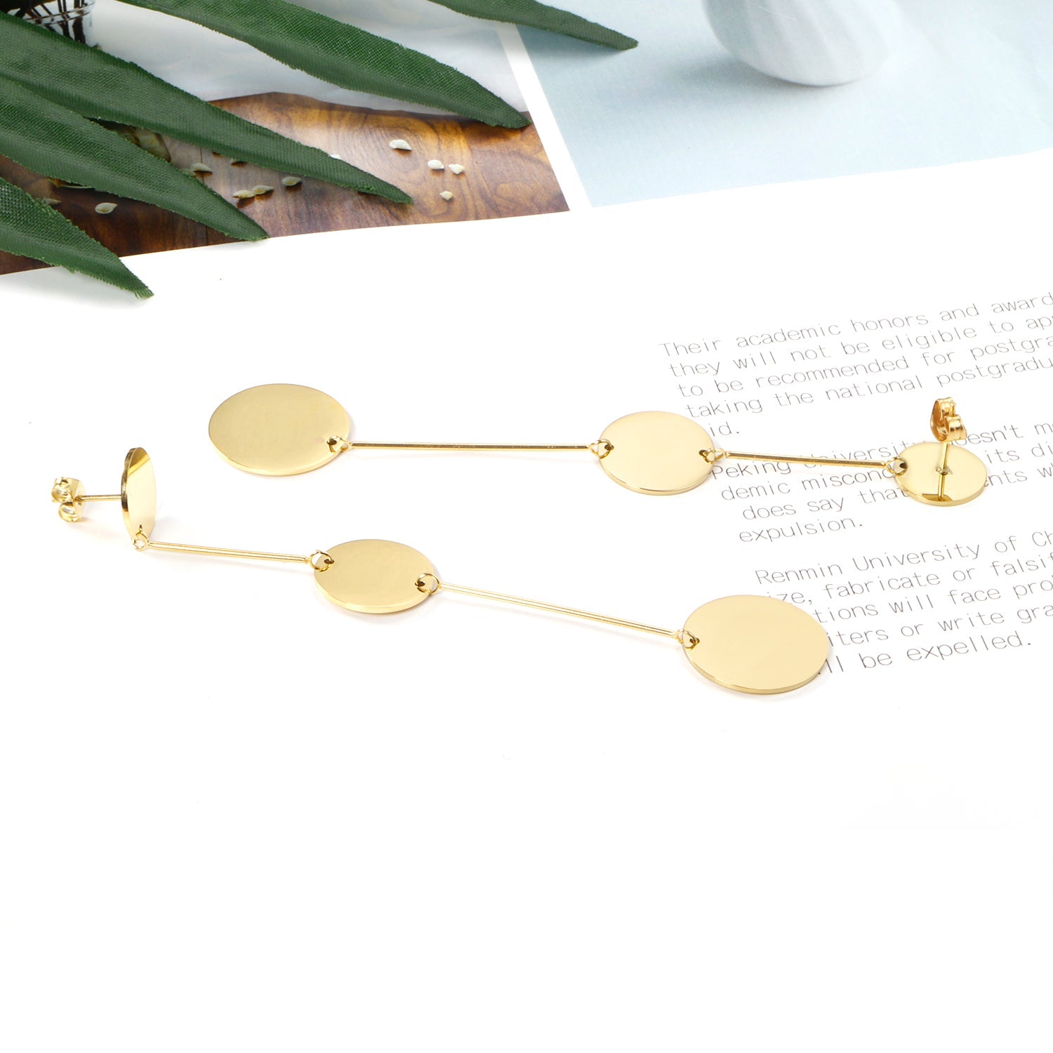 12+15+18mm Round Glossy Earrings asonjewelry