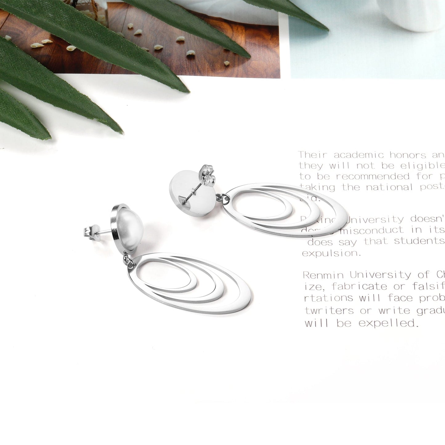 Polished White Pearl Earrings Dangle asonjewelry