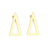 Triangle glossy stud earrings