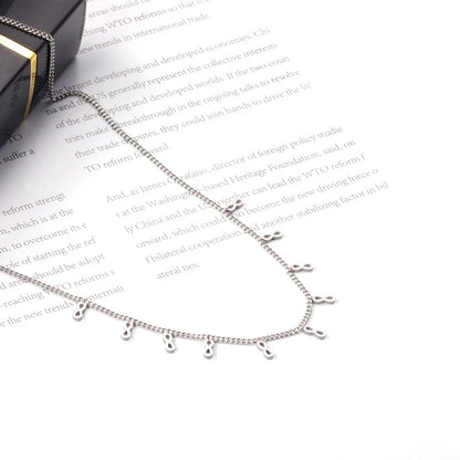 0.4 Side chain 40+5cm welded 10 x 2.5x5mm 8 necklaces in glossy finish asonjewelry