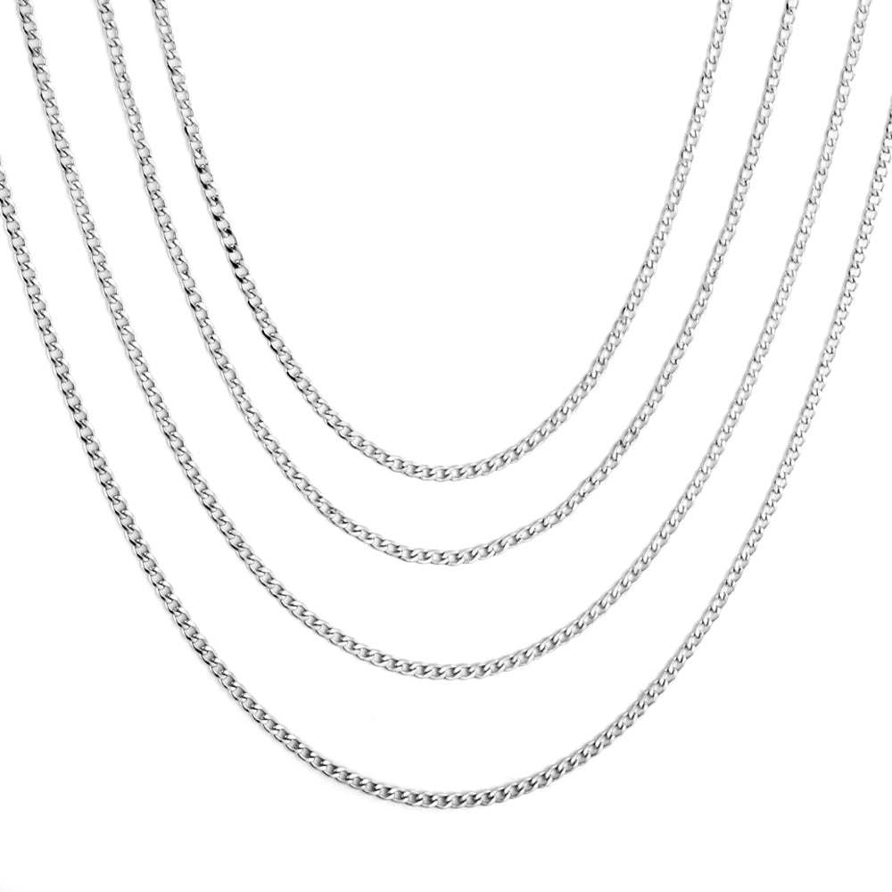 ASON 10pcs/bulk long necklace collar 0.6 wire 2.3mm*60cm wide NK1;1 matching chain steel color & gold stainless steel necklace wholesale asonjewelry