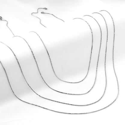 ASON 10pcs/bulk long necklace collar 0.9mm*45cm side to side sunflower matching chain steel color & gold color stainless steel necklace wholesale asonjewelry