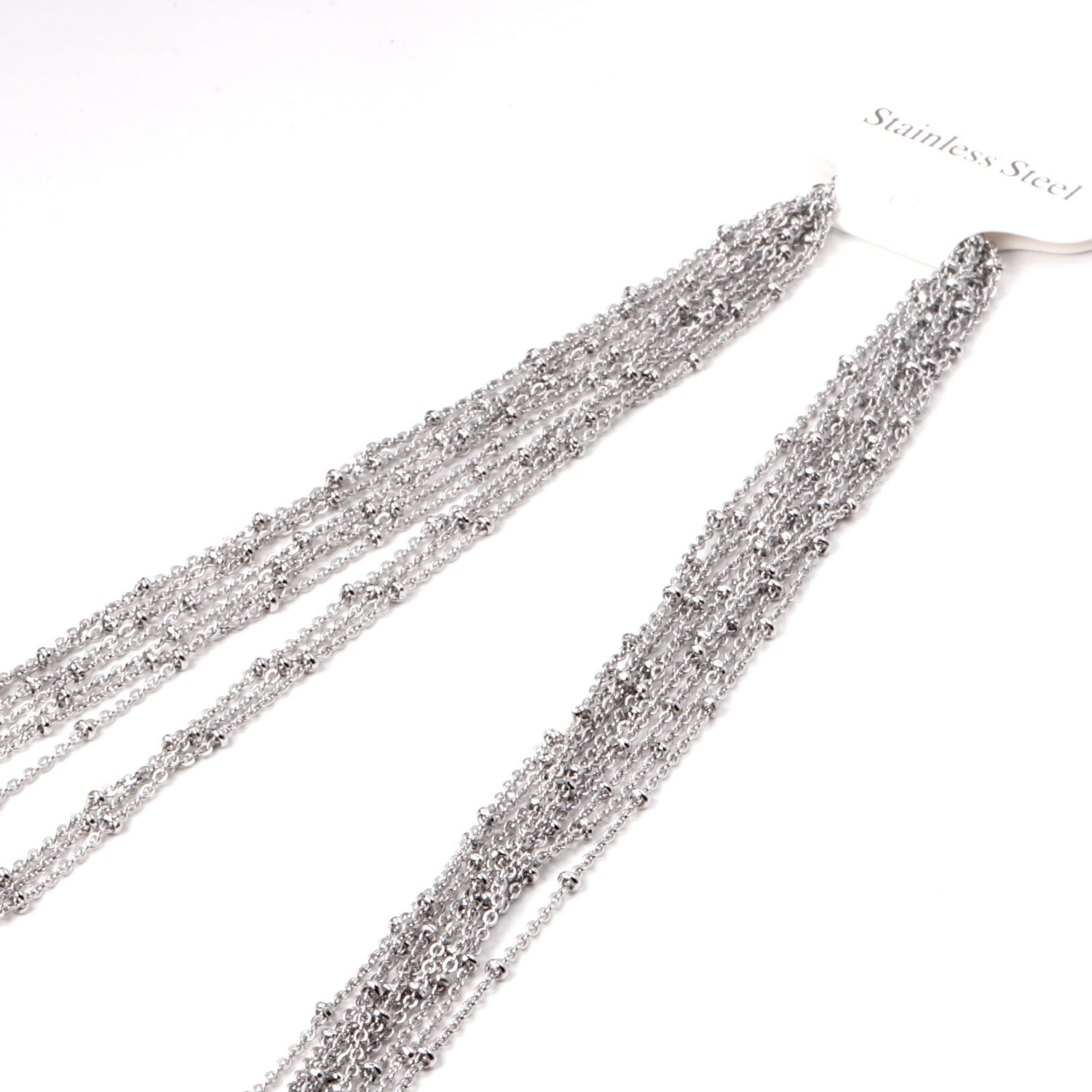 ASON 10pcs/bulk long necklace collar 2MM steel color & gold color & rose gold & black stainless steel necklace wholesale asonjewelry