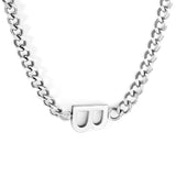19.8*15.2mm B Pendant Necklace 45cm