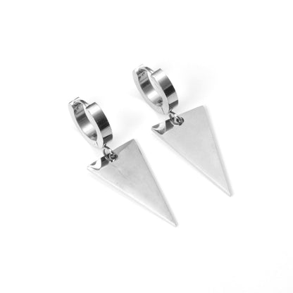 3x12mm earclips + 14x25mm triangular glossy earrings asonjewelry