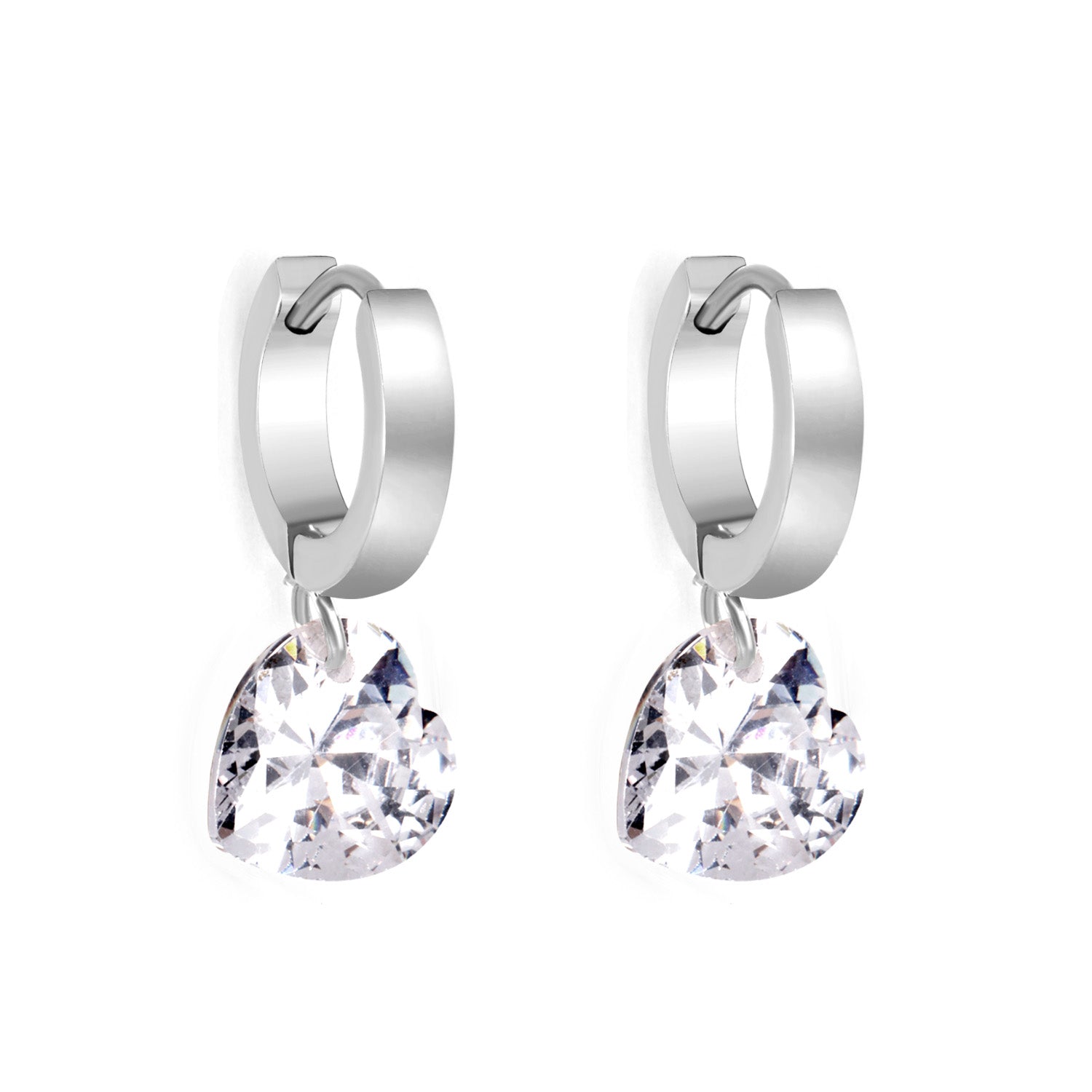 3*13.6mm earrings + 10mm heart-shaped diamonds asonjewelry
