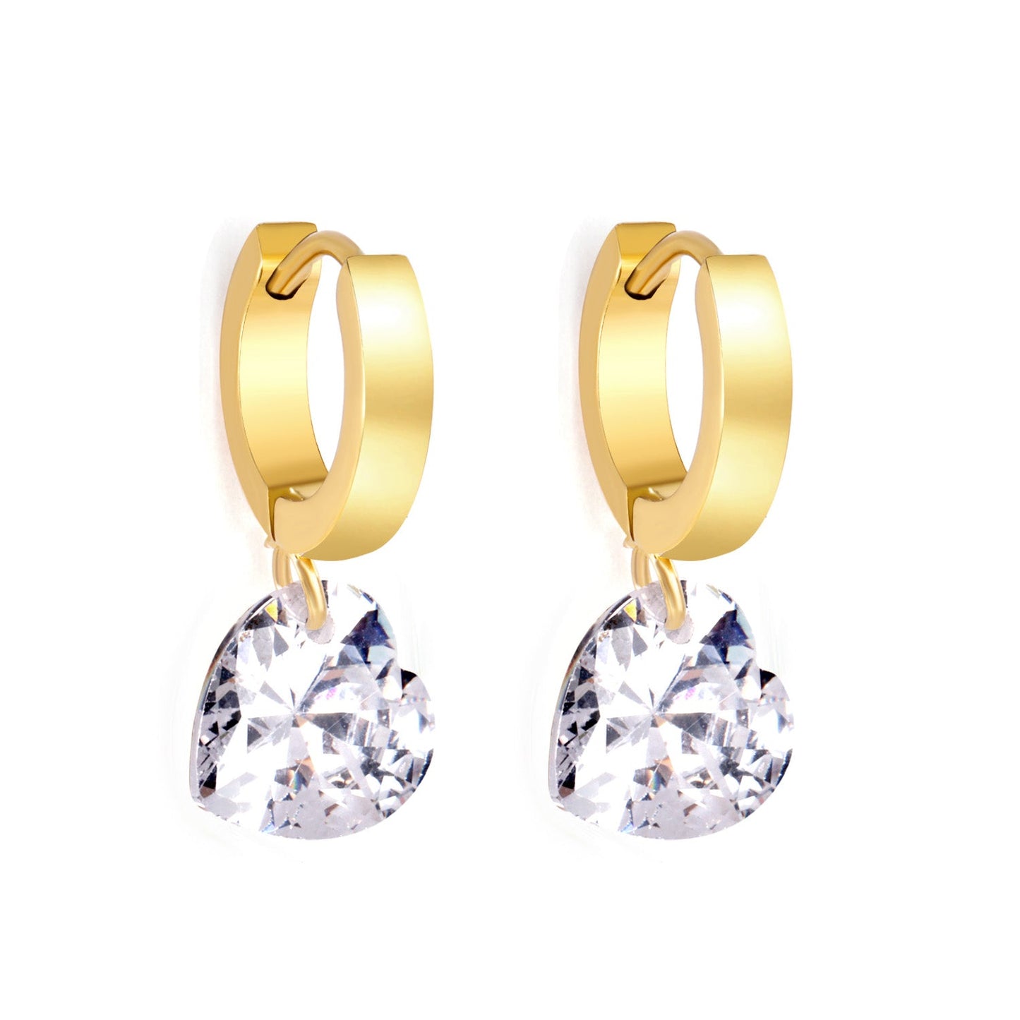 3*13.6mm earrings + 10mm heart-shaped diamonds asonjewelry